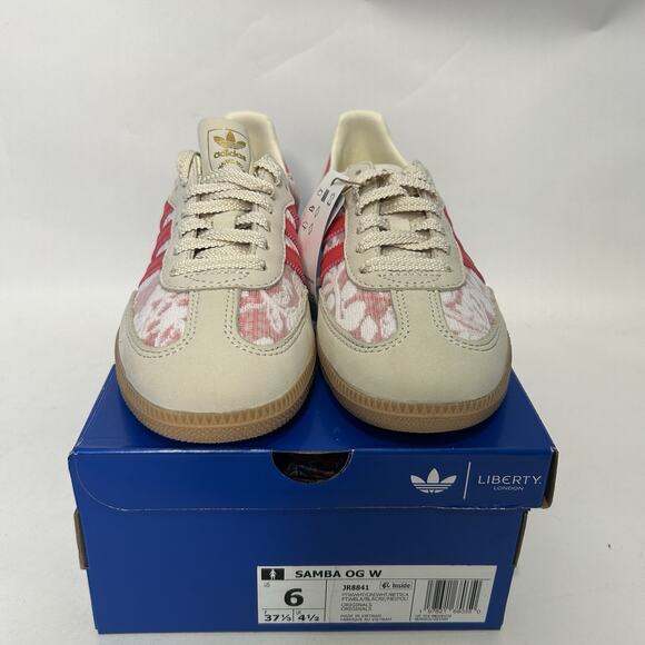 Adidas Samba OG X Liberty London - “Better Scarlet” JR8841 - Picture 2 of 6